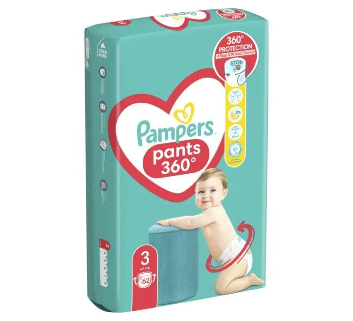 PAMPERS PANTS JP 3 62KOM