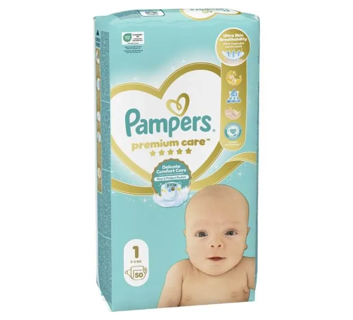 PAMPERS PREMIUM CARE VPM 1 50 KOM