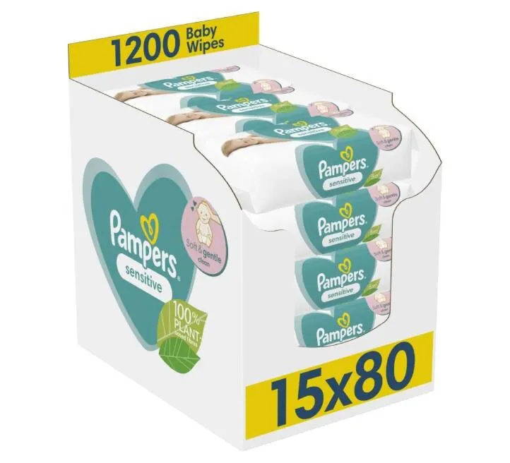 PAMPERS SENSITIVE 15X80 KOM