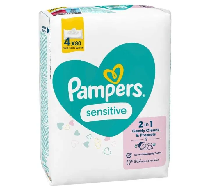 PAMPERS SENSITIVE 4X80 KOM