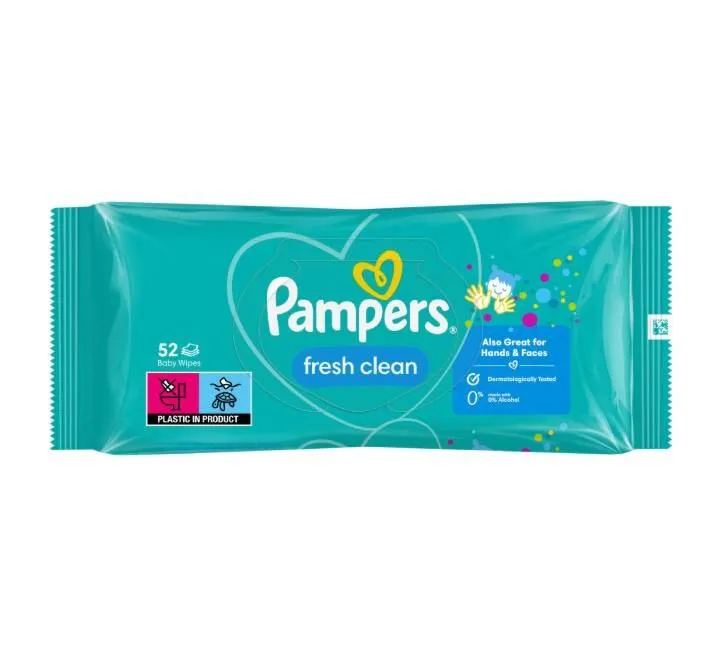 PAMPERS VLAŽNE MARAMICE FRESH CLEAN 52 KOM