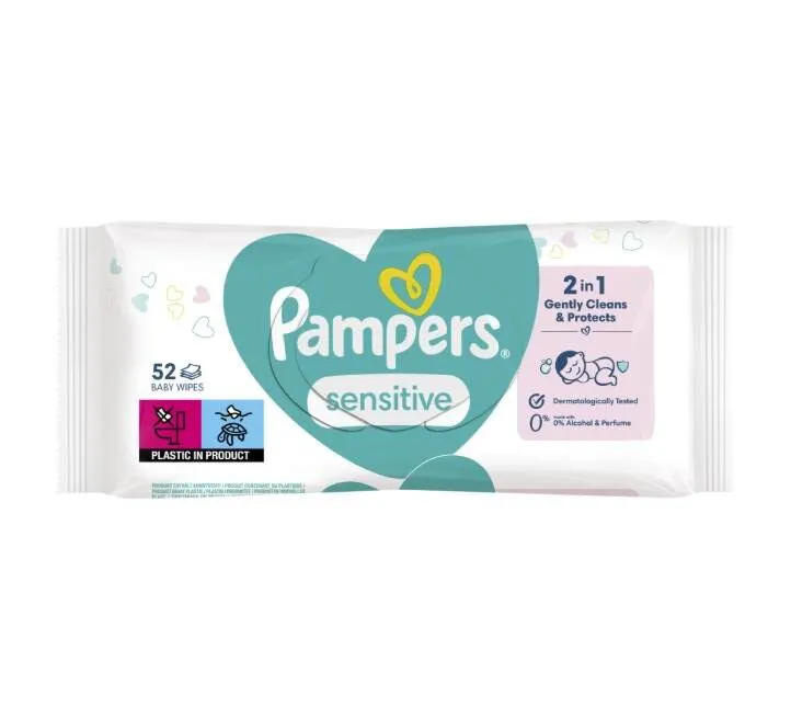 Pampers Vlažne maramice Sensitive 52 kom
