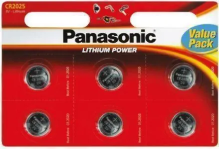PANASONIC BATERIJE CR-2025 L/6BP
