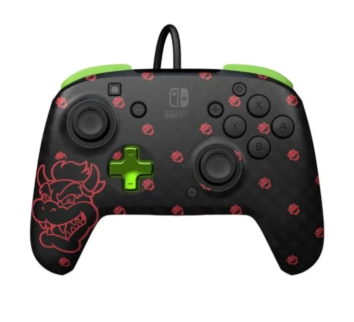 PDP GAMING KONTROLER NINTENDO SWITCH BOWSER GLOW IN THE DARK