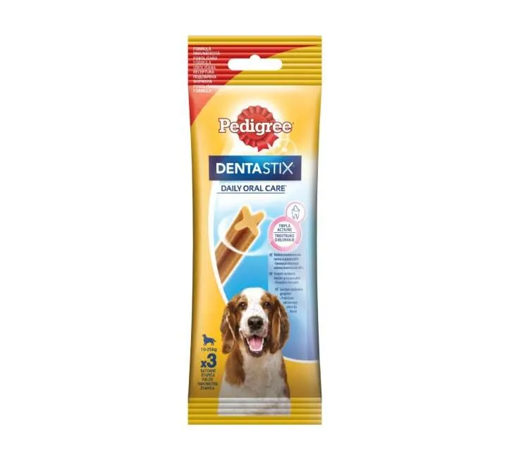 Pedigree Dentastix Srednje rase 3 kom 77 g 