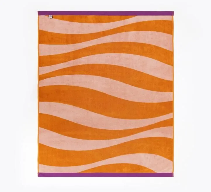 PLAŽNI PEŠKIR NARANDZASTI TALAS 90 CM X 180 CM