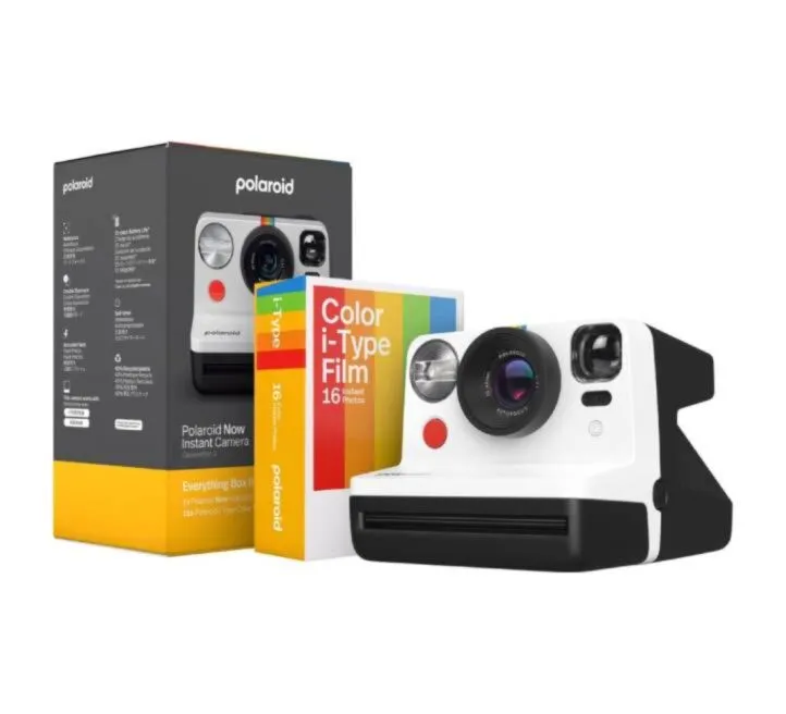 POLAROID NOW FOTOAPARAT GEN 2 BLACK AND WHITE EVERYTHING BOX BUNDLE