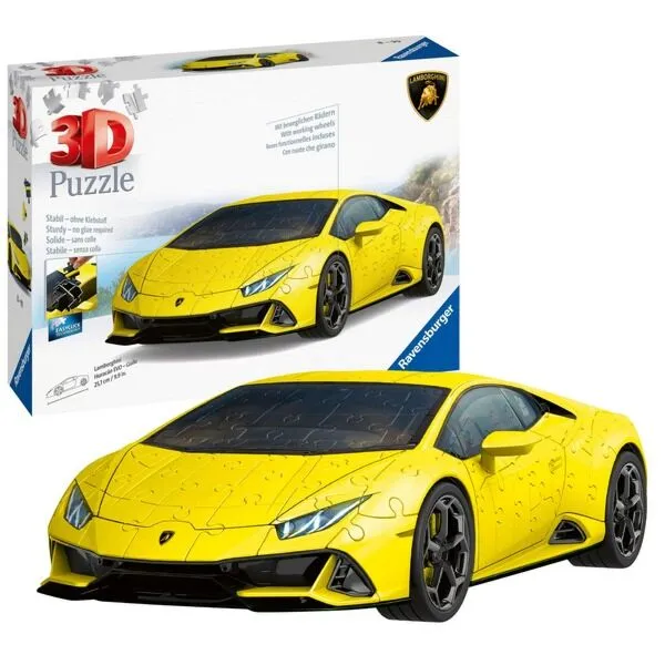 RAVENSBURGER 3D PUZZLE - LAMBORGHINI ŽUTI RA11562