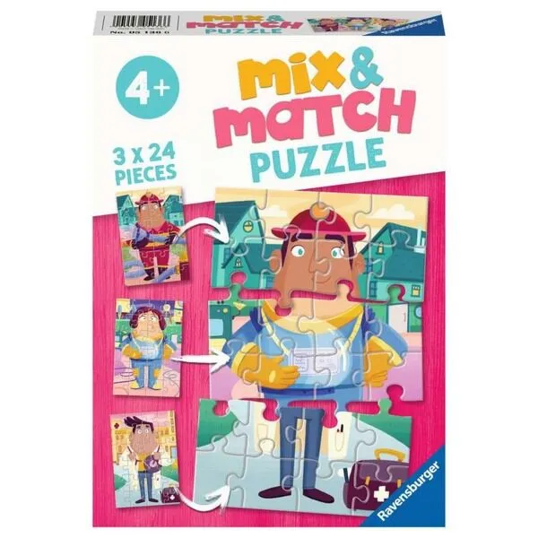 RAVENSBURGER MIX&MATCH PUZZLE - MOJI OMILJENI POSLOVI RA05136