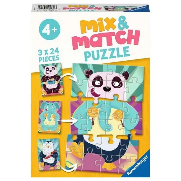 RAVENSBURGER MIX&MATCH PUZZLE - SMEŠNE ŽIVOTINJE RA05137
