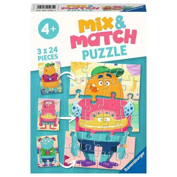 RAVENSBURGER MIX&MATCH PUZZLE - ČUDOVIŠTA RA05135