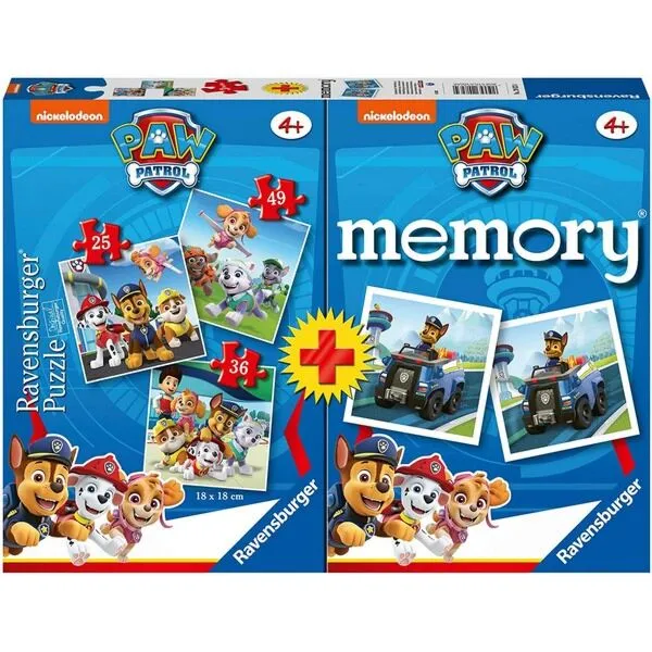 RAVENSBURGER PUZZLE I IGRA MEMORIJE - PATROLNE ŠAPE RA20823