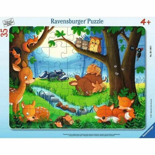 RAVENSBURGER PUZZLE- MALE ŽIVOTINJE SPAVAJU RA05146