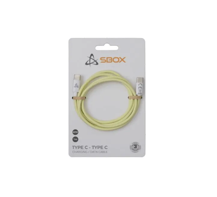 S-BOX Kabl za telefon Type-C - Type-C 1 m - Žuti