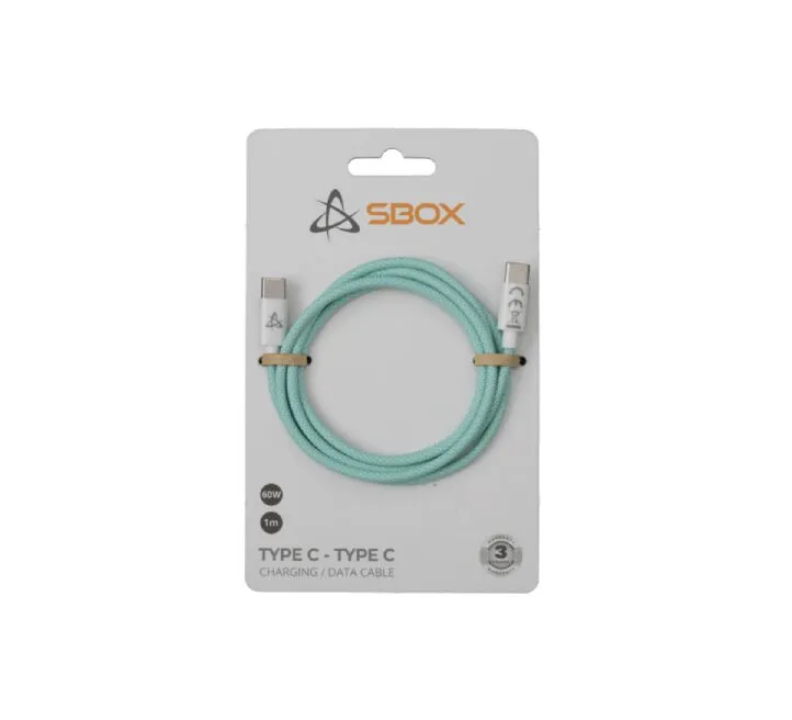 S-BOX Kabl za telefon Type-C - Type-C 1 m - Zeleni