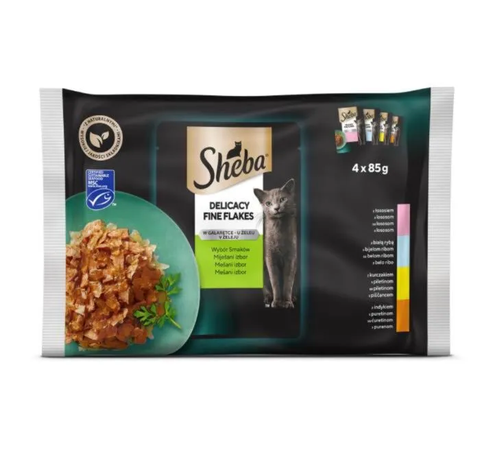 Sheba Kesice za mačke 4 vrste mesa 85g