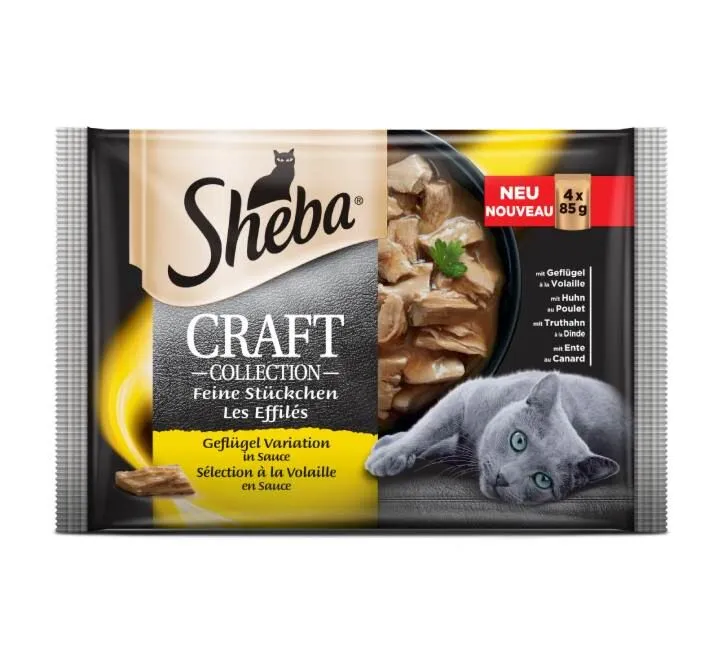 Sheba Kesice za mačke izbor živine 4 x 85g