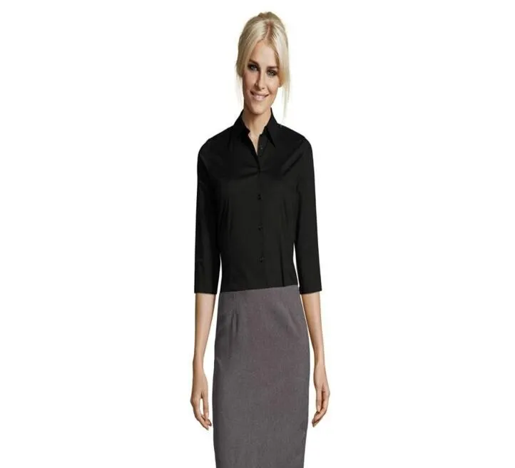 SOL'S ŽENSKA KOŠULJA EFFECT CRNA XL 317.010.80.XL