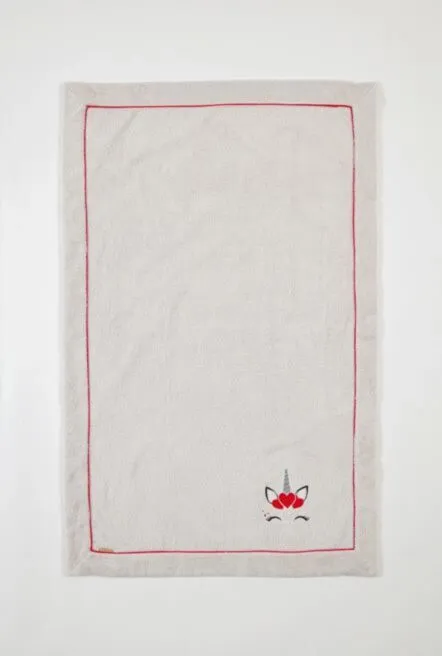 STEFAN POKRIVAČ OD FROTIRA SA VEZOM 80 CM X 120 CM - JEDNOROG 585