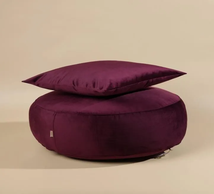 STEFAN TABURE R50 CM X 25 CM - AUBERGINE