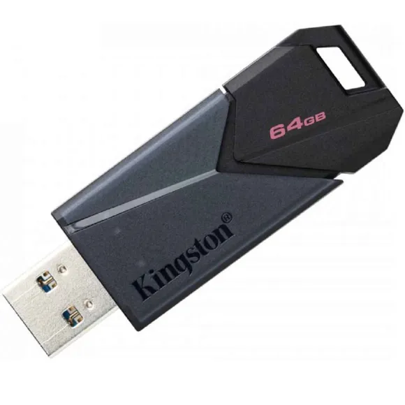 USB FLASH DTXON/64GB 64GB PORTABLE USB 3.2 GEN 1 DATATRAVELER EXODIA ONYX