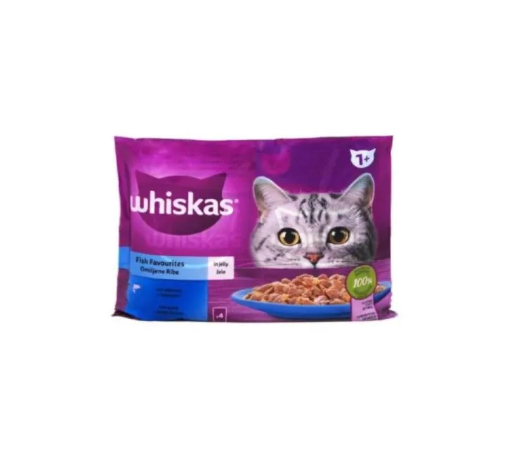Whiskas Kesice za mačke Omiljene ribe 4x85g