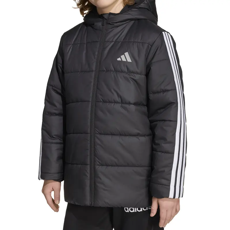 ADIDAS JAKNA J ESS 3S JKT BLACK/WHITE ZA DEČAKE
