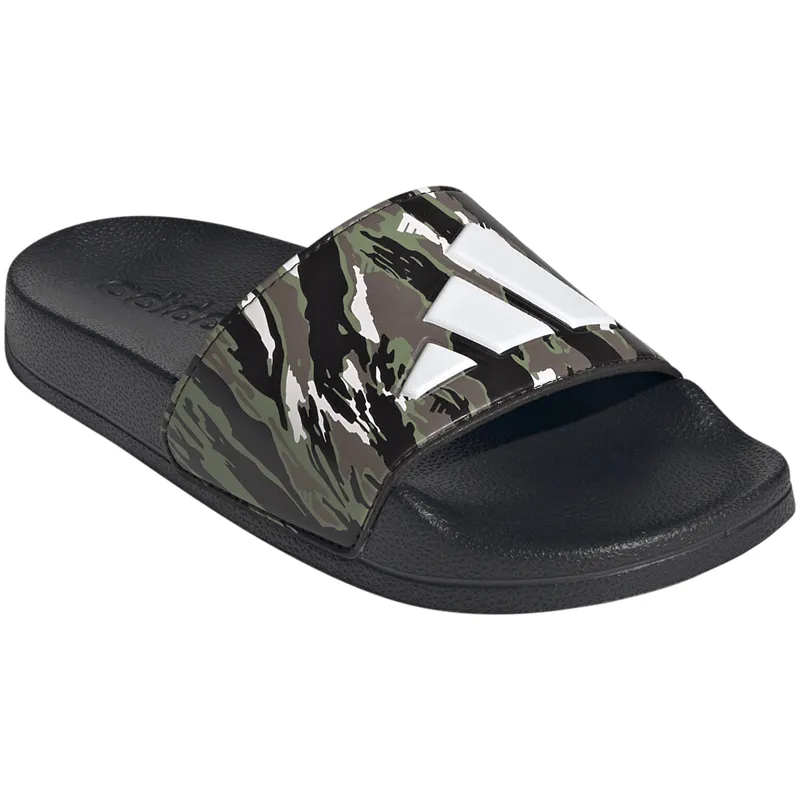 ADIDAS PAPUCE ADILETTE SHOWER LOGO K CBLACK/CWHITE/TENGRN ZA DEČAKE
