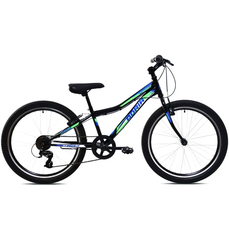 CAPRIOLO "MTB STINGER 24""/7HT CRNO-ZELE" ZA DEČAKE