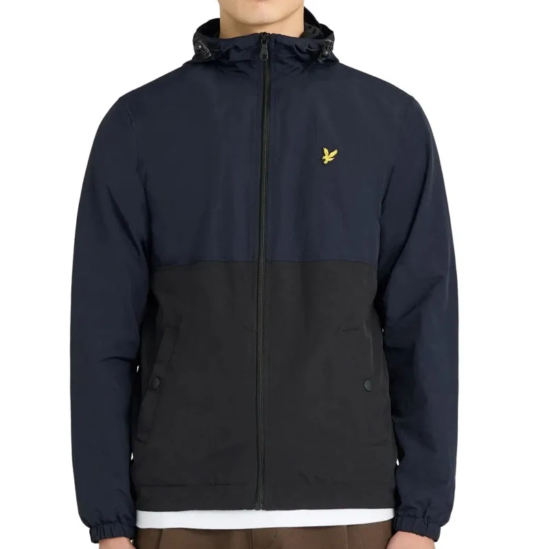 LYLE AND SCOTT JAKNA COLOUR BLOCK ZIP THROUGH HOODED JACKET ZA MU[KARCE