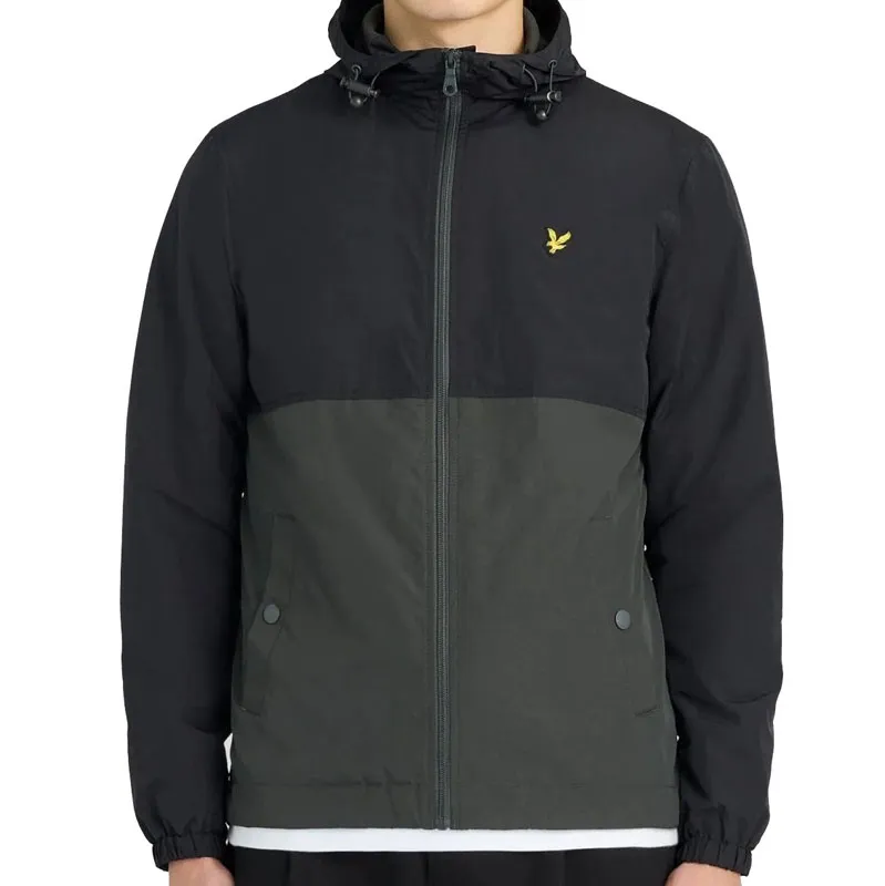 LYLE AND SCOTT JAKNA COLOUR BLOCK ZIP THROUGH HOODED JACKET ZA MU[KARCE