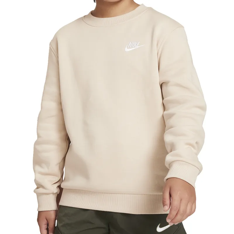NIKE DUKS K NSW CLUB FLC CREW LS LBR ZA DEČAKE
