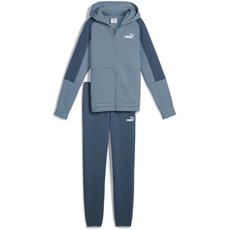 PUMA KOMPLET TRENERKA PUMA ESS BLOCK HOODED FULL-ZIP SWEAT SUIT FL B ZA DEČAKE