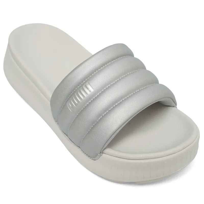 PUMA PAPUCE PUMA KARMEN SLIDE PUFFY WNS AQUA METALLICS ZA ŽENE