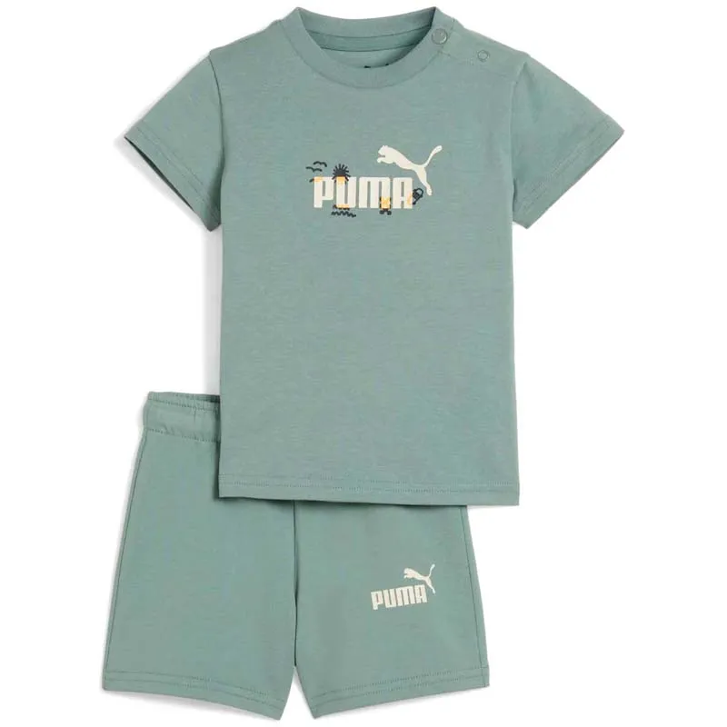PUMA PUMA MINICATS SANDY ADVENTURES TEE AND SHORTS SET INF DEČACI UZRASTA 0-4 GODINE