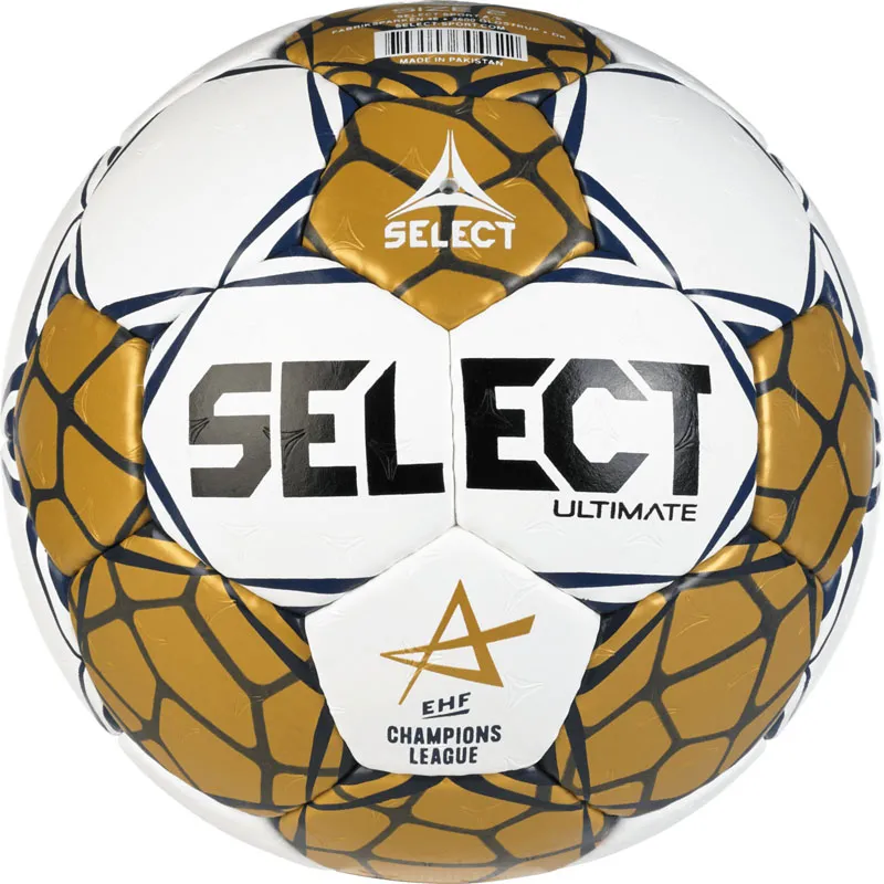 SELECT LOPTA RUK.ULTIMATE EHF CHAM.L.WHT/GOLD 3 UNISEX