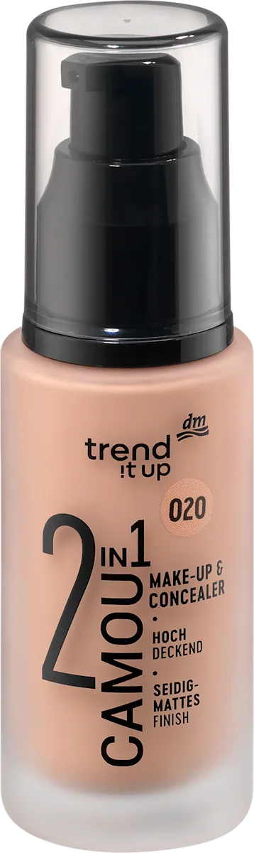 2in1 CAMOU tečni puder i korektor - 020, 30 ml