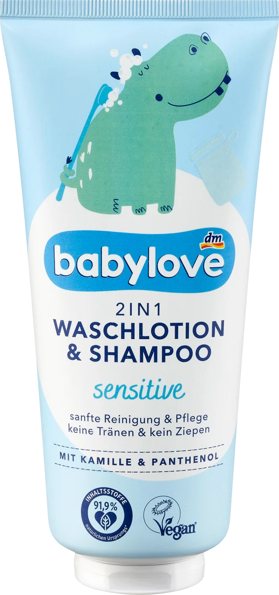 2IN1 sensitive gel za tuširanje i šampon, 200 ml