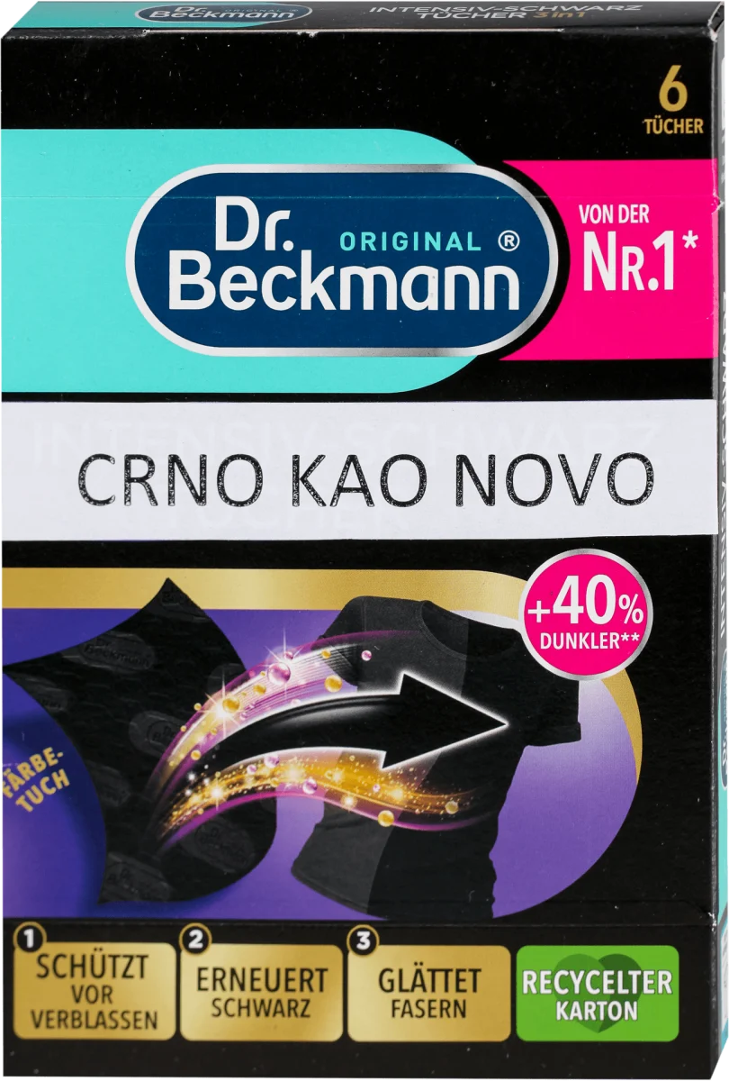3 u 1 maramice za crni veš - Crno kao novo, 6 kom