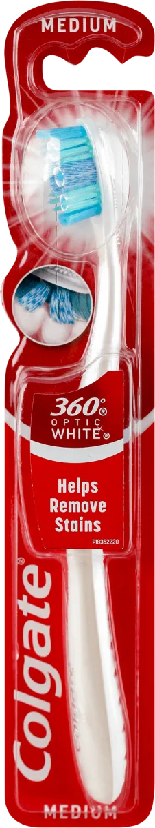 360° OPTIC WHITE četkica za zube - medium, 1 kom