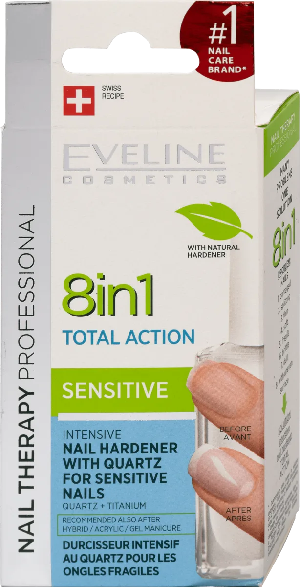 8 u 1 TOTAL  ACTION SENSITIVE - lak za nokte, 12 ml