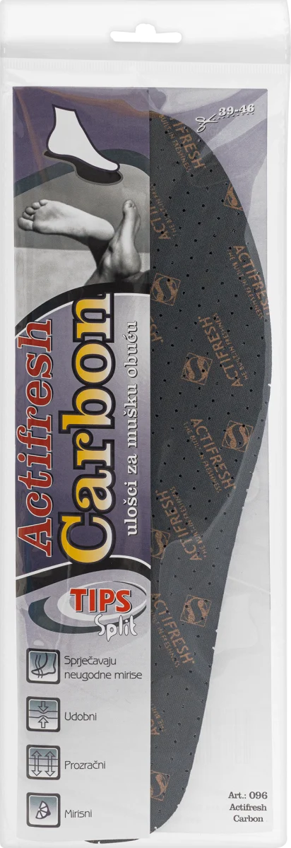 Actifresh Carbon ulošci za mušku obuću vel. 39/46, 1 kom