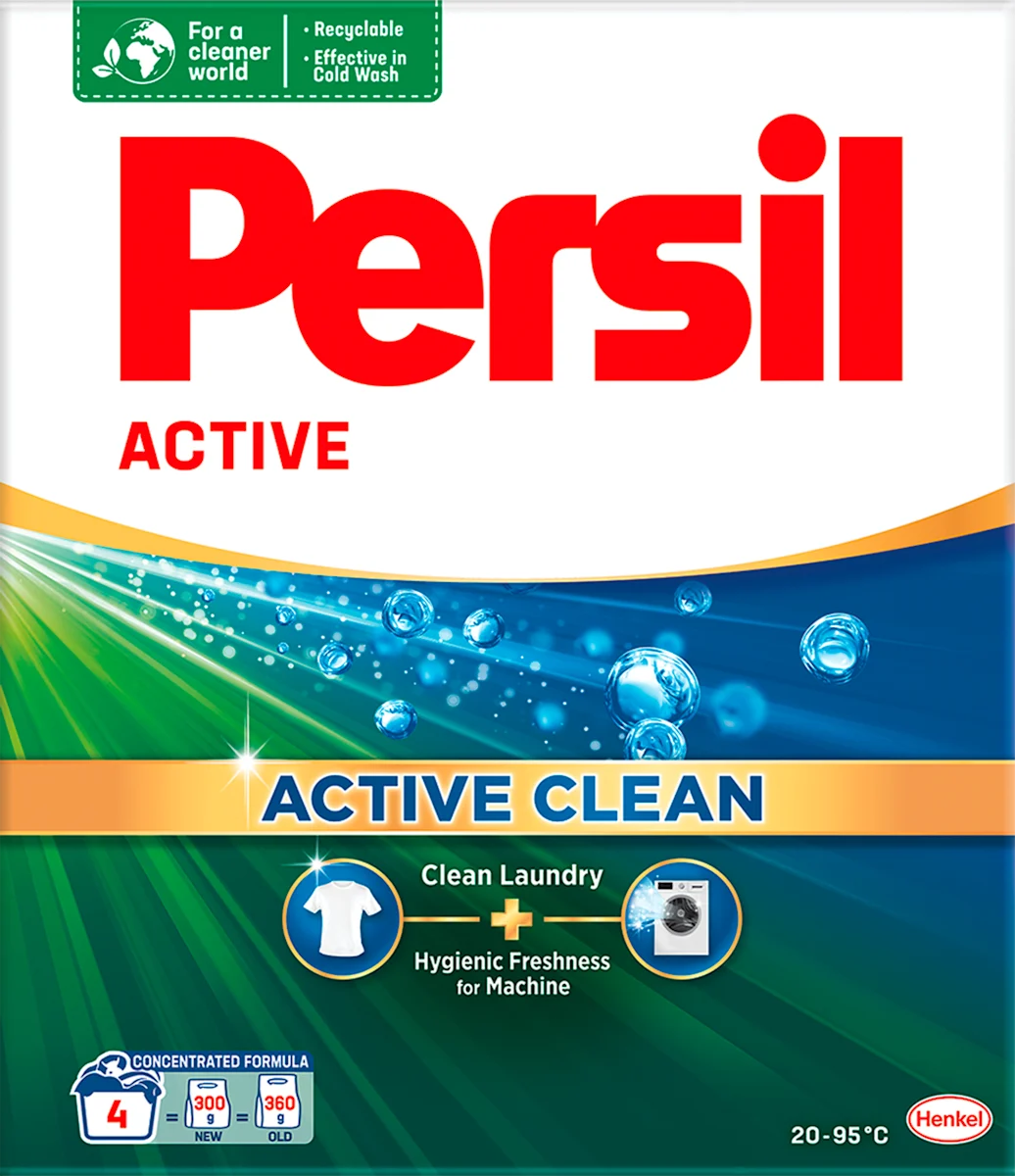 ACTIVE CLEAN praškasti detergent za veš, 0,3 kg