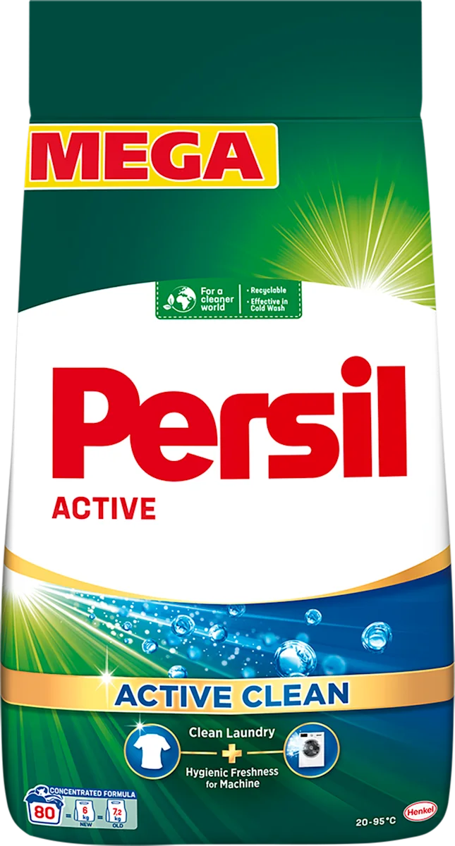 ACTIVE CLEAN praškasti detergent za veš, 6 kg