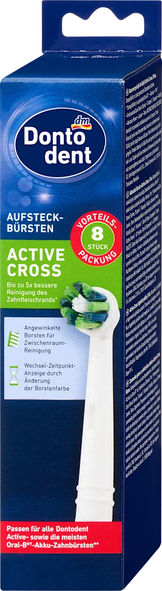 ACTIVE CROSS zamenske glave za električnu četkicu..., 8 kom
