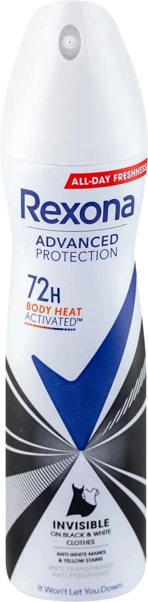 ADVANCED PROTECTION 72H INVISIBLE on Black&White..., 150 ml