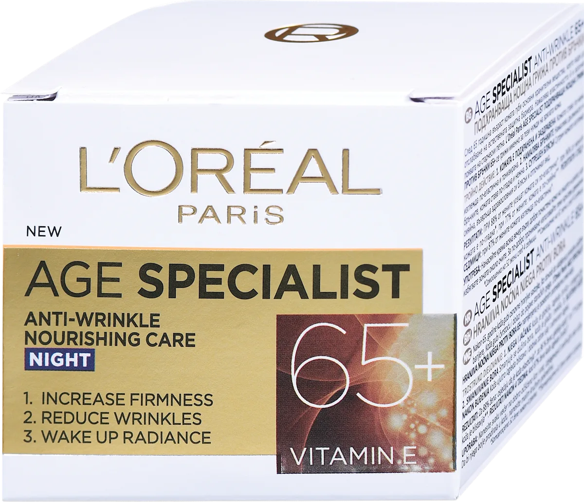 AGE SPECIALIST 65+ noćna antiage krema za lice, 50 ml