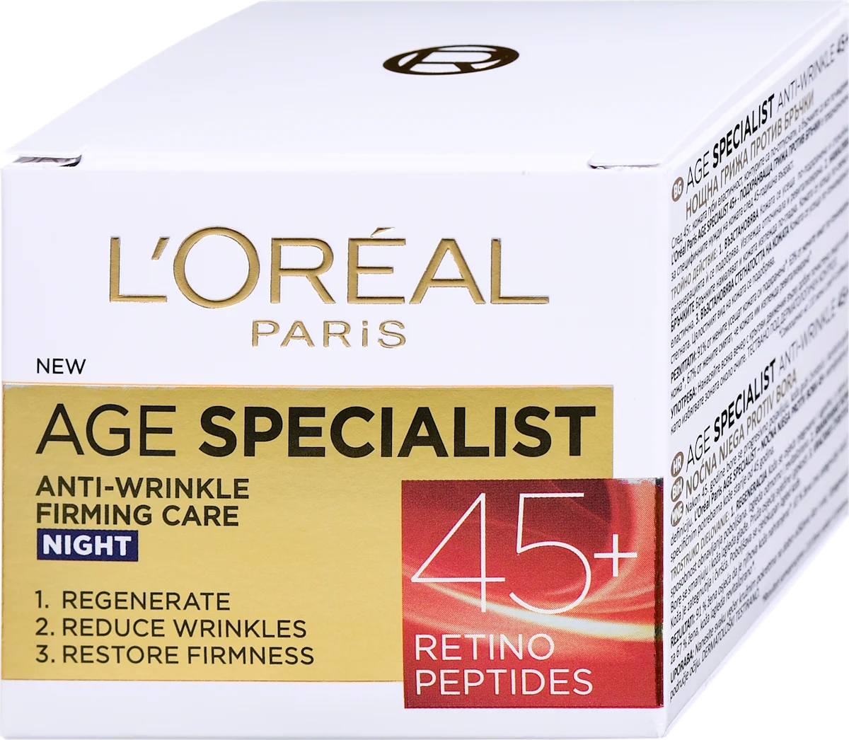 Age Specialist - noćna krema za lice 45+, 50 ml