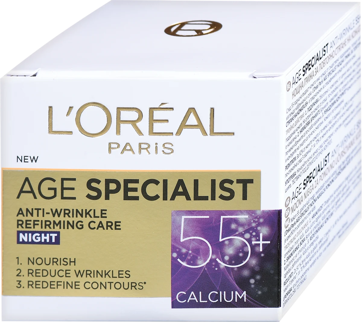 Age Specialist - noćna krema za lice 55+, 50 ml