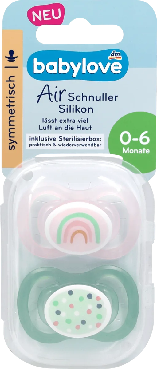 Air simetrična silikonska varalica, 0-6 meseci,..., 2 kom